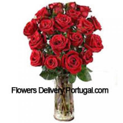 19 Shiny Red Roses